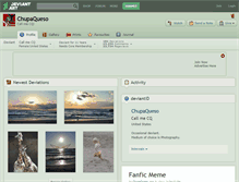 Tablet Screenshot of chupaqueso.deviantart.com