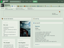 Tablet Screenshot of karuwa.deviantart.com