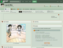 Tablet Screenshot of cupcak3bby.deviantart.com