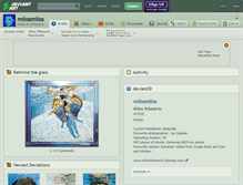 Tablet Screenshot of milosmilos.deviantart.com