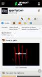 Mobile Screenshot of aperfection.deviantart.com