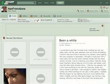 Tablet Screenshot of manfromabora.deviantart.com