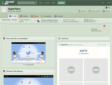 Tablet Screenshot of duperhero.deviantart.com