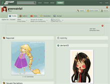 Tablet Screenshot of greenrainfall.deviantart.com