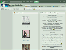 Tablet Screenshot of canine-artists-unite.deviantart.com