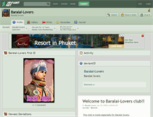 Tablet Screenshot of baralai-lovers.deviantart.com