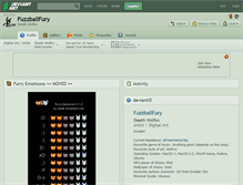 Tablet Screenshot of fuzzballfury.deviantart.com