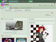 Tablet Screenshot of fizzycat.deviantart.com