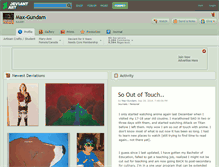 Tablet Screenshot of max-gundam.deviantart.com