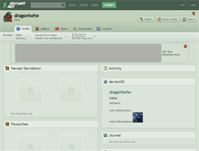 Tablet Screenshot of dragonhehe.deviantart.com