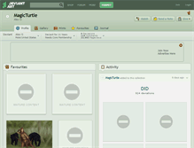 Tablet Screenshot of magicturtle.deviantart.com