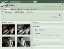 Tablet Screenshot of drink-the-blood.deviantart.com