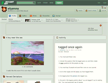 Tablet Screenshot of ellyemma.deviantart.com
