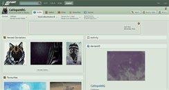Desktop Screenshot of calliopemrg.deviantart.com