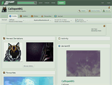 Tablet Screenshot of calliopemrg.deviantart.com