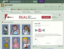 Tablet Screenshot of miss-lizzifer.deviantart.com