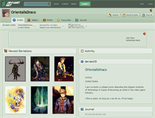 Tablet Screenshot of orientalisdraco.deviantart.com
