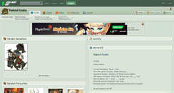 Desktop Screenshot of naked-snake.deviantart.com