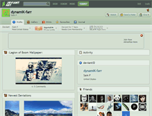 Tablet Screenshot of dynamik-farr.deviantart.com