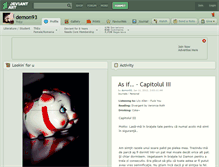 Tablet Screenshot of demon93.deviantart.com