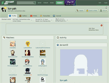 Tablet Screenshot of luv-yah.deviantart.com