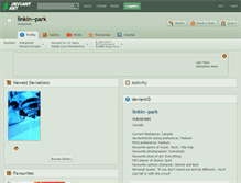 Tablet Screenshot of linkin--park.deviantart.com