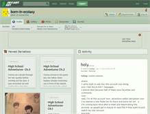 Tablet Screenshot of born-in-ecstasy.deviantart.com