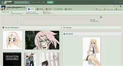 Desktop Screenshot of cherryblossom4112.deviantart.com