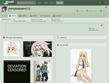 Tablet Screenshot of cherryblossom4112.deviantart.com