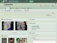 Tablet Screenshot of cindered-skull.deviantart.com