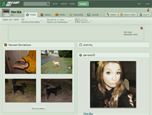 Tablet Screenshot of nordia.deviantart.com