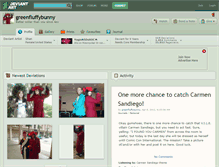 Tablet Screenshot of greenfluffybunny.deviantart.com