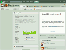Tablet Screenshot of okami-lovers.deviantart.com