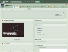 Tablet Screenshot of bangduck.deviantart.com