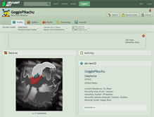 Tablet Screenshot of gogglepikachu.deviantart.com