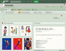 Tablet Screenshot of popfantastic.deviantart.com