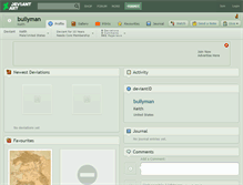 Tablet Screenshot of bullyman.deviantart.com