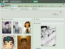 Tablet Screenshot of nambrix.deviantart.com