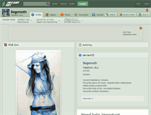 Tablet Screenshot of begemoth.deviantart.com