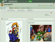 Tablet Screenshot of ninja-sandwich.deviantart.com