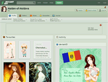 Tablet Screenshot of maiden-of-moldova.deviantart.com