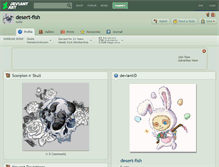 Tablet Screenshot of desert-fish.deviantart.com
