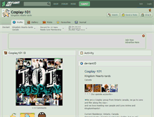 Tablet Screenshot of cosplay-101.deviantart.com