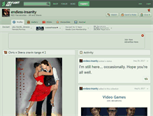 Tablet Screenshot of endless-insanity.deviantart.com