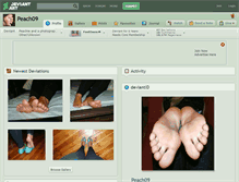 Tablet Screenshot of peach09.deviantart.com