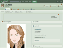Tablet Screenshot of politerebel.deviantart.com