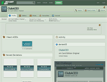 Tablet Screenshot of clubaceo.deviantart.com