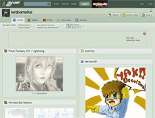 Tablet Screenshot of lordcornelius.deviantart.com