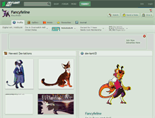 Tablet Screenshot of fancyfeline.deviantart.com