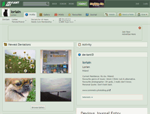 Tablet Screenshot of loriain.deviantart.com